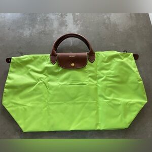 Longchamp Top handle bag lime green large
